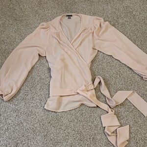 Chelsea28 Blush Wrap Blouse